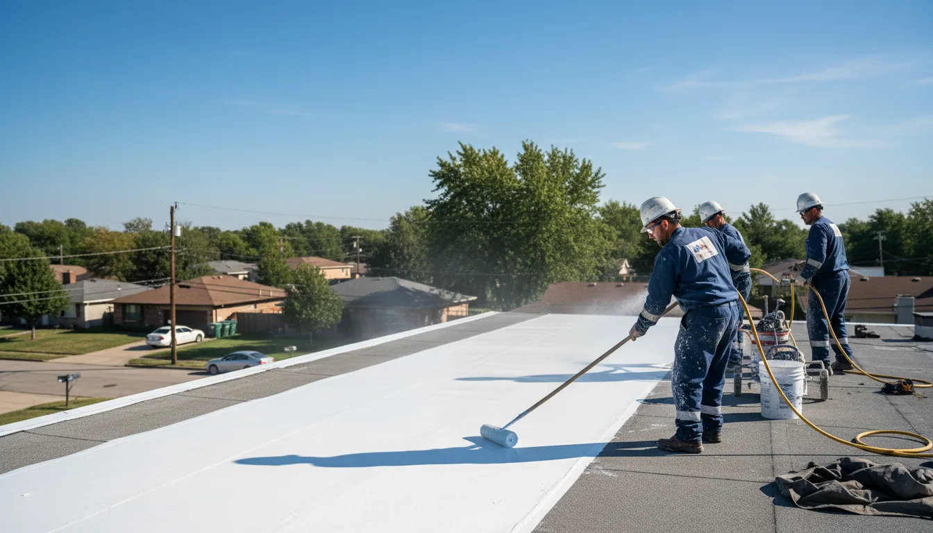Commercial roof coating in Waco, NC near me